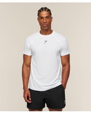 GYMSHARK Ultra Light Performance T-Shirt - White