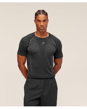 GYMSHARK Apex Seamless T-Shirt - Black