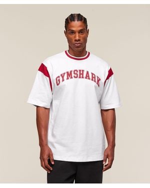 GYMSHARK Gslc Oversized T-Shirt - White