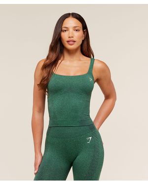 GYMSHARK Vital Tank With Shelf - Green