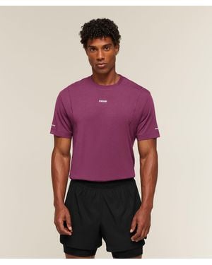 GYMSHARK Running Boxy T-Shirt - Purple