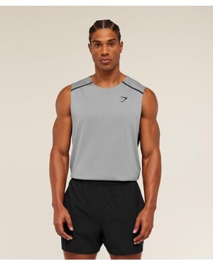 GYMSHARK Arrival Contrast Tank - Blue
