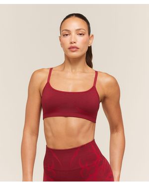 GYMSHARK Storm Seamless Sports Bra - Red