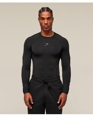 GYMSHARK Element Baselayer Long Sleeve T-Shirt - Black