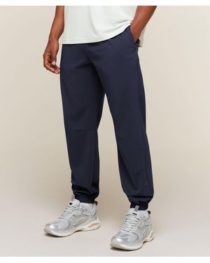 GYMSHARK Campus Crest Cuffed Woven Pant - Blue