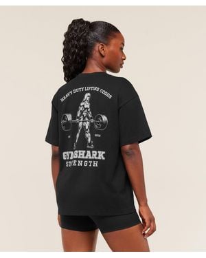 GYMSHARK Strength Graphic T-Shirt - Black