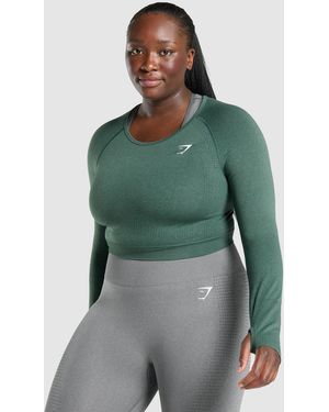 GYMSHARK Vital Crop Top - Green