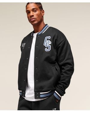 GYMSHARK Varsity Jacket - Black
