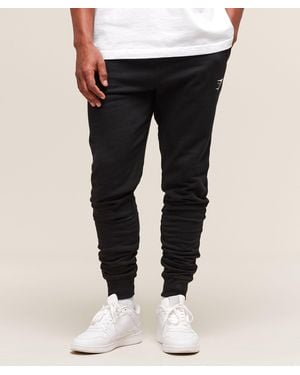 GYMSHARK Crest Tall Joggers - Black