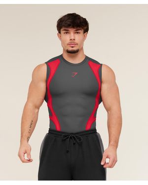 GYMSHARK X Carlos Belcast Tank Baselayer - Red