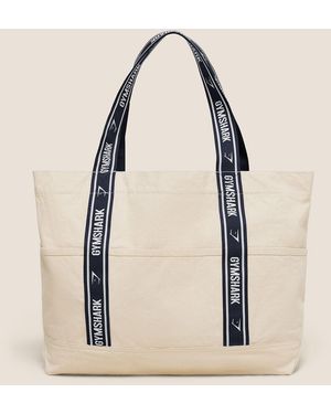 GYMSHARK Logo Tote - Natural