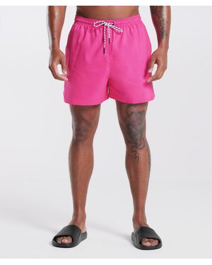 GYMSHARK 5" Swim Shorts - Pink