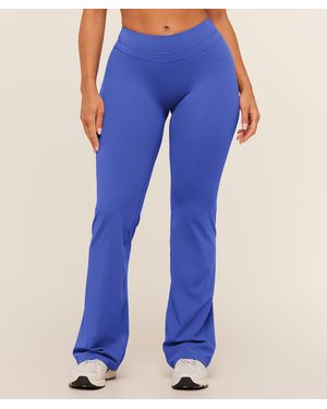 GYMSHARK Whitney Mid Rise Flared Legging - Blue