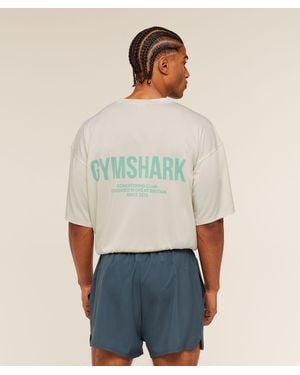 GYMSHARK Conditioning Club Washed T-Shirt - Natural