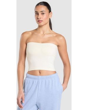 GYMSHARK Everyday Seamless Midi Tube Top - Blue