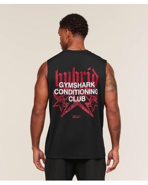 GYMSHARK Hybrid Graphic Tank - Red