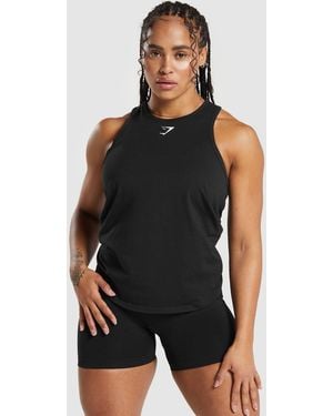 GYMSHARK Training Cotton Tank - Black