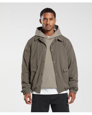 GYMSHARK Rest Day Commute Jacket - Brown