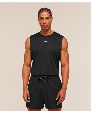 GYMSHARK Train Cut Off Tank - Black