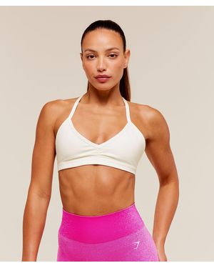 GYMSHARK Washed Minimal Sports Bra - Red