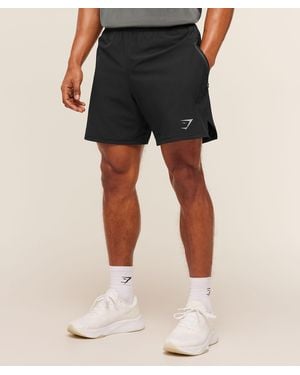 GYMSHARK Sport Hybrid 6" Shorts - Black
