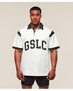 GYMSHARK Gslc Retro Polo Shirt - White