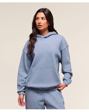 GYMSHARK Rest Day Sweats 2.0 Oversized Hoodie - Blue