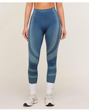 GYMSHARK Charge Seamless Leggings - Blue
