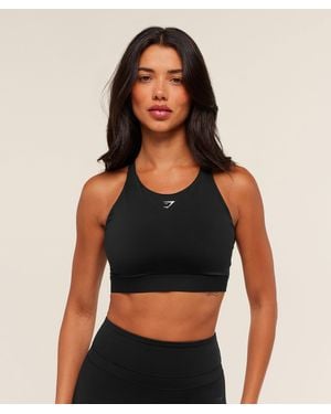 GYMSHARK High Coverage High Support Sports Bra - Black
