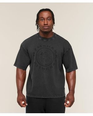GYMSHARK Vintage Legacy T-Shirt - Black