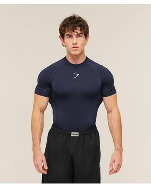 GYMSHARK Element Baselayer T-Shirt - Blue