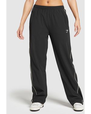 GYMSHARK Stitch Feature Woven Pants - Black