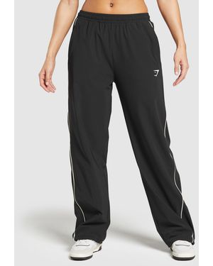 GYMSHARK Stitch Feature Woven Trousers - Black