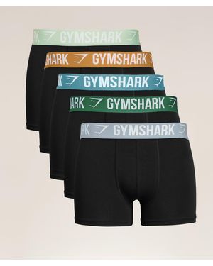 GYMSHARK Boxer Brief 5Pk - Black