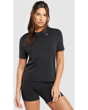 GYMSHARK Everyday Seamless T-Shirt - Black