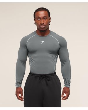 GYMSHARK Element Baselayer Long Sleeve T-Shirt - Grey