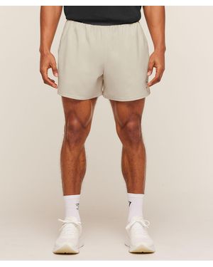 GYMSHARK Arrival Contrast Shorts - Natural