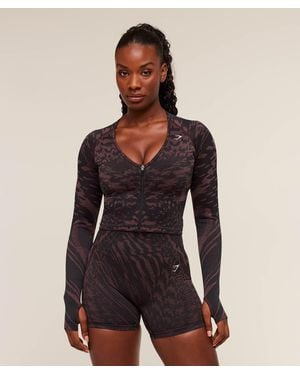 GYMSHARK Adapt Houndstooth Jacket - Black
