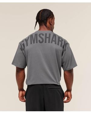 GYMSHARK Power T-Shirt - Gray