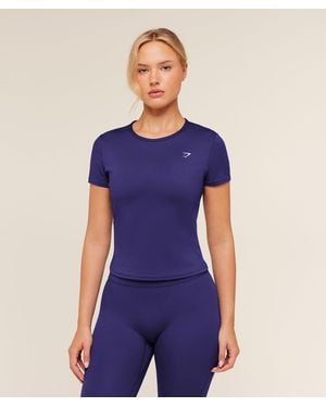 GYMSHARK Training Baby Tee - Blue