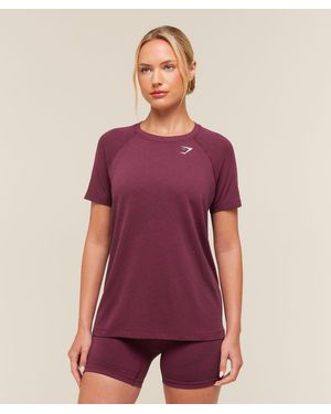 GYMSHARK Vital Seamless 2.0 Light T-Shirt - Purple