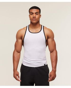 GYMSHARK Ribbed Tank 1Pk - White