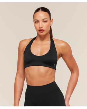 GYMSHARK Halter Bralette - Black