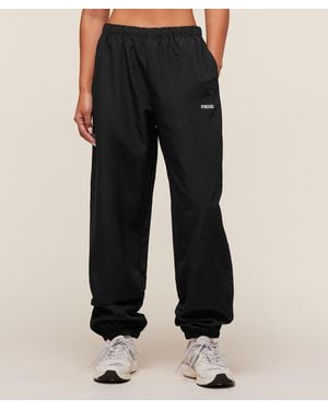 GYMSHARK Woven Track Pants - Black