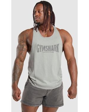 GYMSHARK Heritage Washed Stringer - Grey