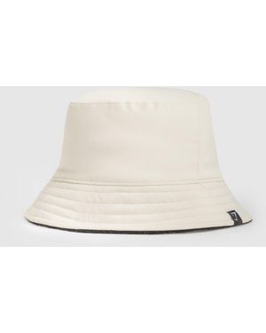 GYMSHARK Fleece Reversible Bucket Hat - Natural