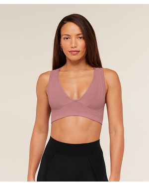 GYMSHARK Selective Terry Light Support Sports Bra - Red