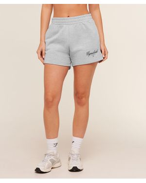 GYMSHARK Script Embroidery Shorts - Blue