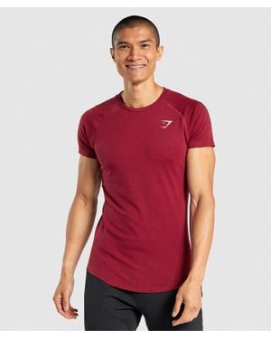 GYMSHARK Bold T-Shirt - Red