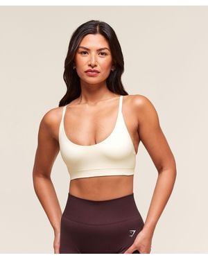 GYMSHARK Everyday Seamless Racerback Sports Bra - Red